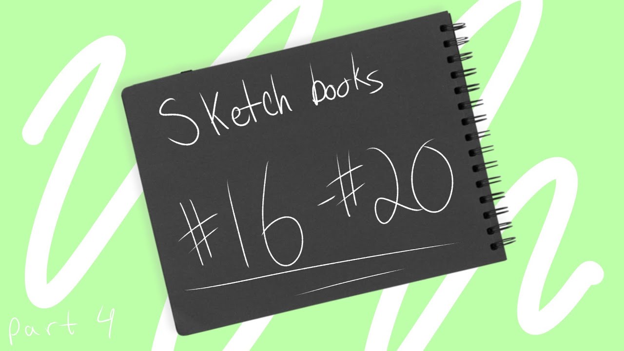 Going though my old sketchbooks part 4 (16-20) - YouTube