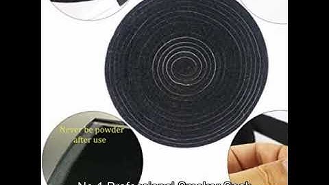 LANUCN BBQ Gasket High Temp Self Stick Smoker Seal Strip for Smoker, Grill, Black