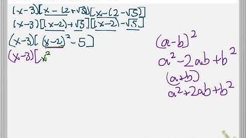 4.5B Irrational Conjugates Theorem Example 1