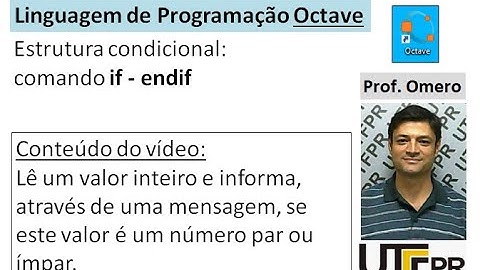 [Octave] Aula 16: Estrutura Condicional (if) - Número par ou ímpar