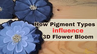 Resin Experiment 'How Pigment types influences 3D Flower Bloom'