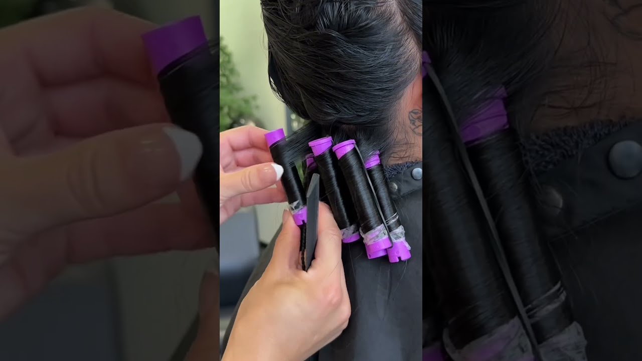 Watch Me Wrap A Spiral Perm Permwrap Relatable Curlyhair Hairstylist Cosmetology