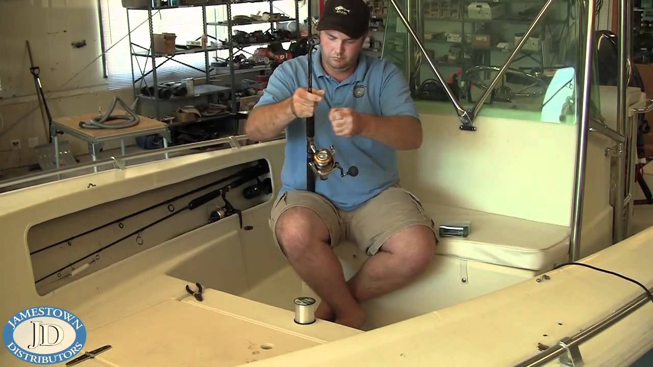 HowTo Spool a Spinning Reel with Braided Line YouTube