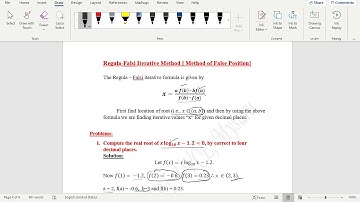 Regula - Falsi Method Part-1