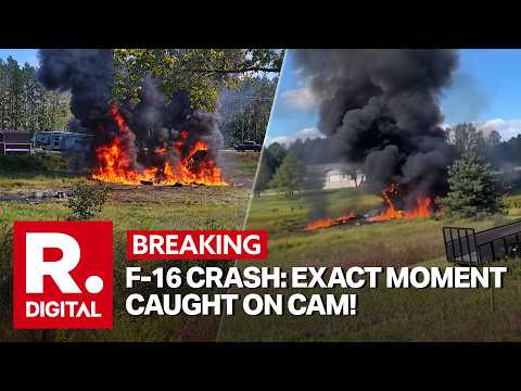 BREAKING: F-16 Crashes in Michigan During Training; Pilot Ejects Safely Near Traverse City