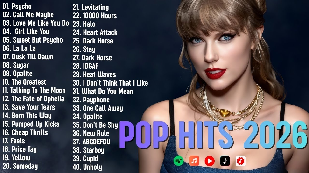 Billboard Top 100 Pop Hits 2026 🎶🦋 Trending & Viral Songs | Taylor Swift, Justin Bieber, Ed Sheeran