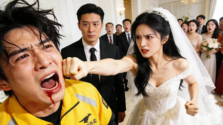 On his wedding day, his wife and her rich lover beat him! After he left, she regretted it.