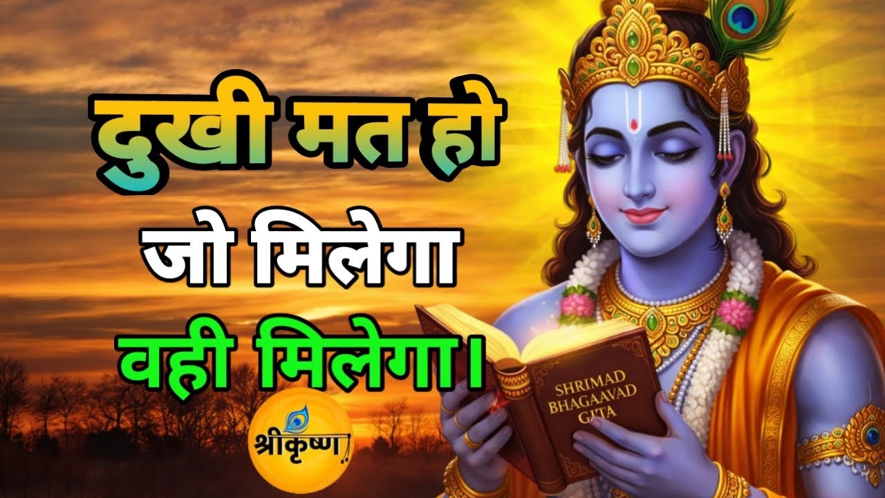 दुखी मत हो जो मिलेगा वही मिलेगा | Best Krishna Motivation Speech | Geeta Saar | #motivation 