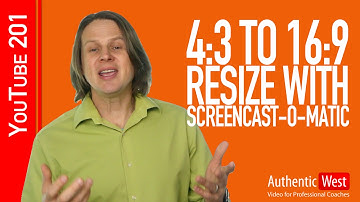How to Use Screencast-o-matic to Resize Videos (4:3 to 16:9) | Brighton West