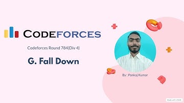 G. Fall Down | Codeforces round 784(Div 4) | Codeforces