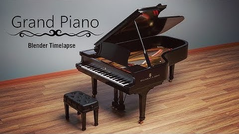 Modelling a Grand Piano | Blender Time-lapse