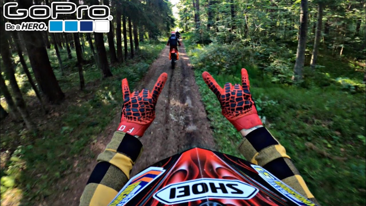 GoPro 4K: Estonia Forest Dirtbikes Riding | Offroad | Enduro | 2023