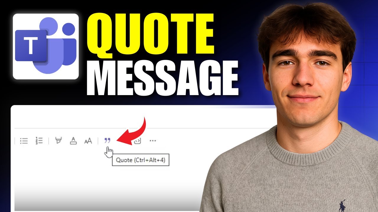 How To Quote A Message On Microsoft Teams (Tutorial 2026) YouTube