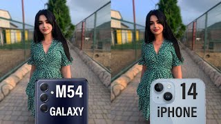 Samsung Galaxy M54 5G Vs iPhone 14 Camera Test Comparison