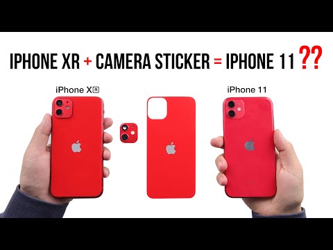 Превратите свой iPhone XR в стиль iPhone 11 с помощью наклейки с камерой