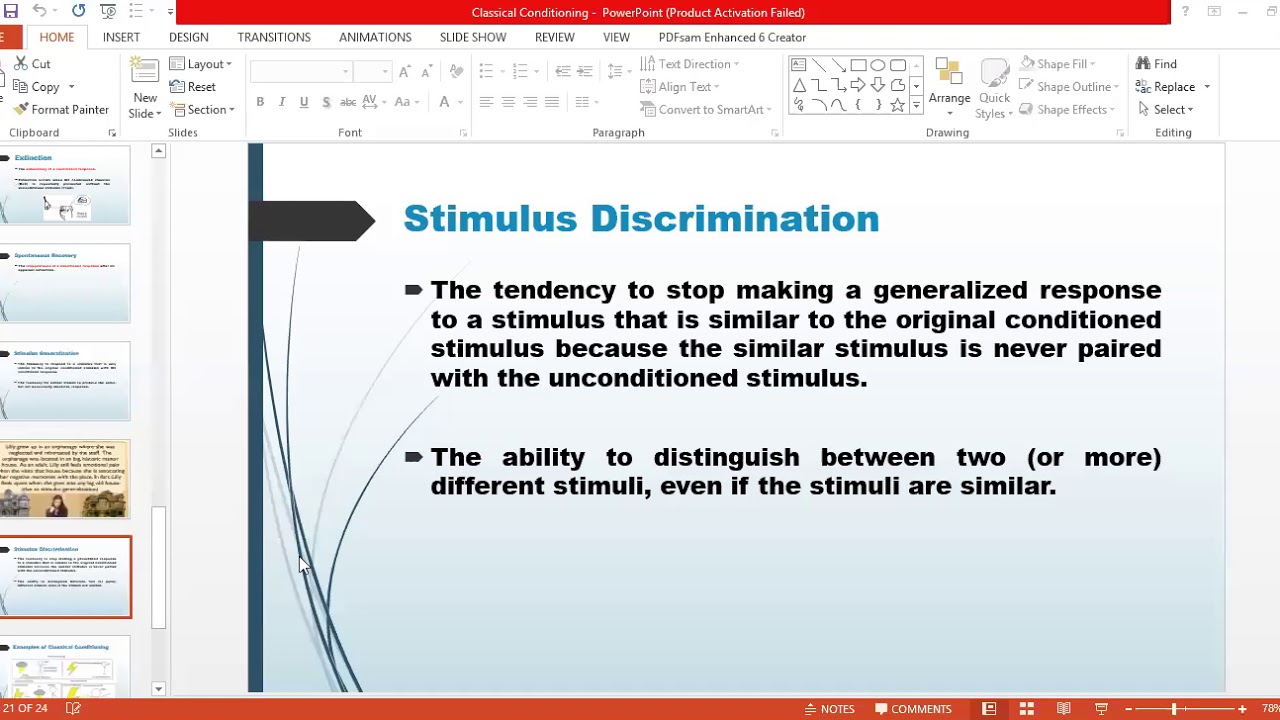 Psychology , Stimulus Discrimination , Generalization Topic Psychology ...