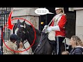 BRILLIANT Soldier Helps Remove Grass Horse&#39;s Mouth ❤