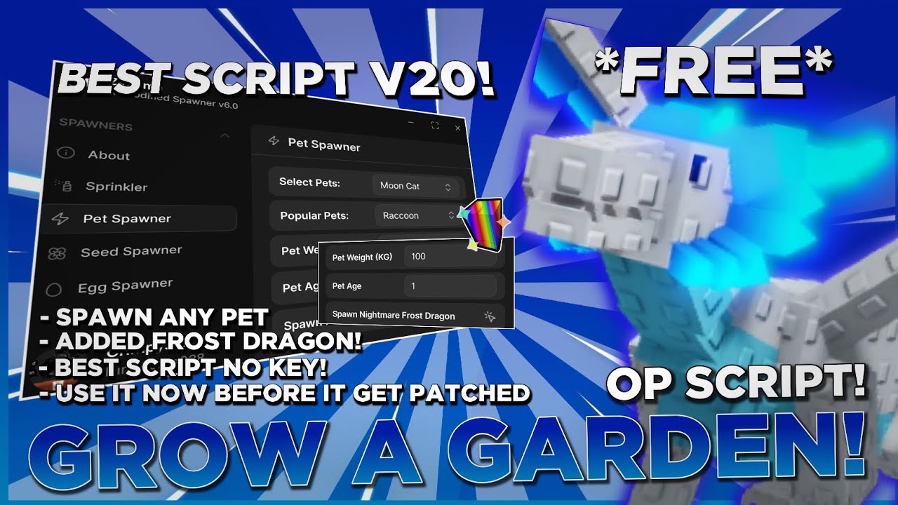 [NEW] Grow A Garden Script OP | *NEW UPDATE SCRIPT* V20! - FROST DRAGON ...