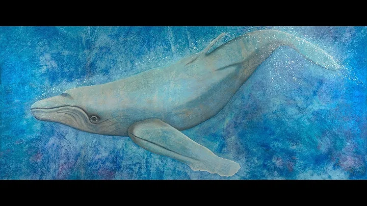 "Ocean's Call" 6' x 15' oil painting by Kimberly W...