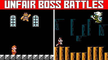 (Super Mario Bros. 3) All Bosses Battles with an unfair Game Genie Code