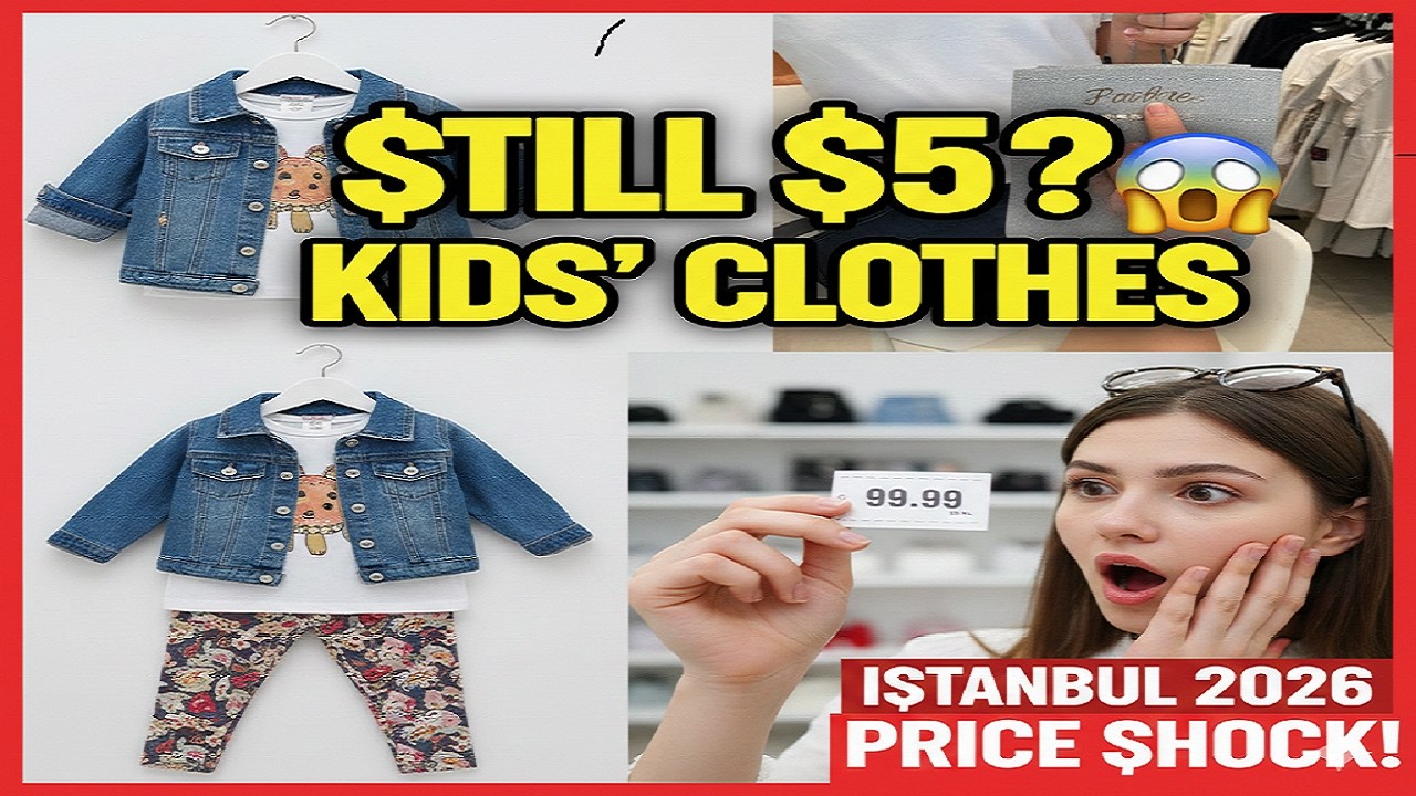 Стамбул по-прежнему дешев? Цены на детскую одежду в 2026 году.