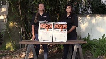 Preparing Tiger Foam spray foam insulation kits for application