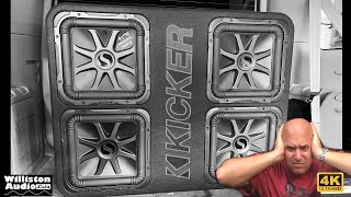150Db From A Factory Loaded Subwoofer Box? Kicker L7 Quad Box Overview And Test 4K