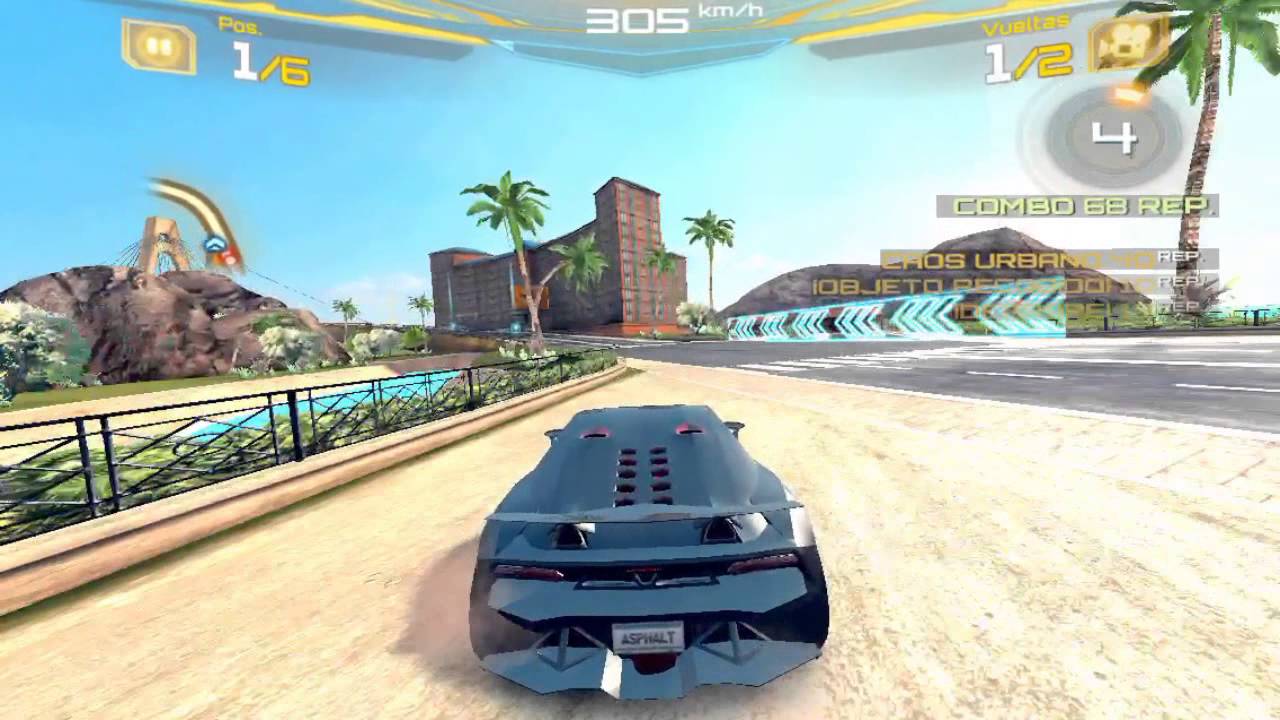 Asphalt 7 Lamborghini Sesto Elemento-iOS Gameplay