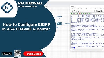 14.How to Configure EIGRP in ASA  Firewall and Router | ASA | Networkforyou