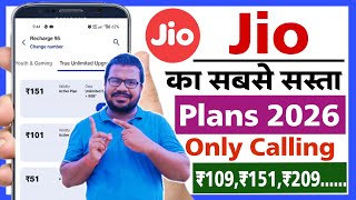 Jio new recharge plans 2026 | Jio only calling plans | Jio validity recharge plans 2026 | Jio Plans screenshot 5