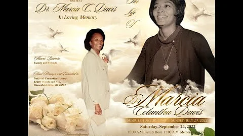 Marcia C. Davis Memorial September 24, 2022