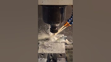 Coolant Doing its Job #machineshoplife #cncmachine #cncsoftware #industrialequipment #welding