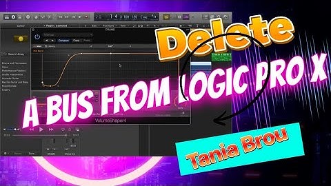 Delete a BUS from Logic Pro X including mixing window