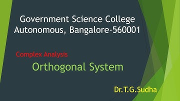Complex Analysis: Orthogonal System