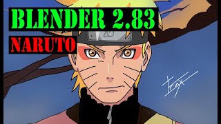 Naruto 2D Animation Speed Build In Blender 2.83