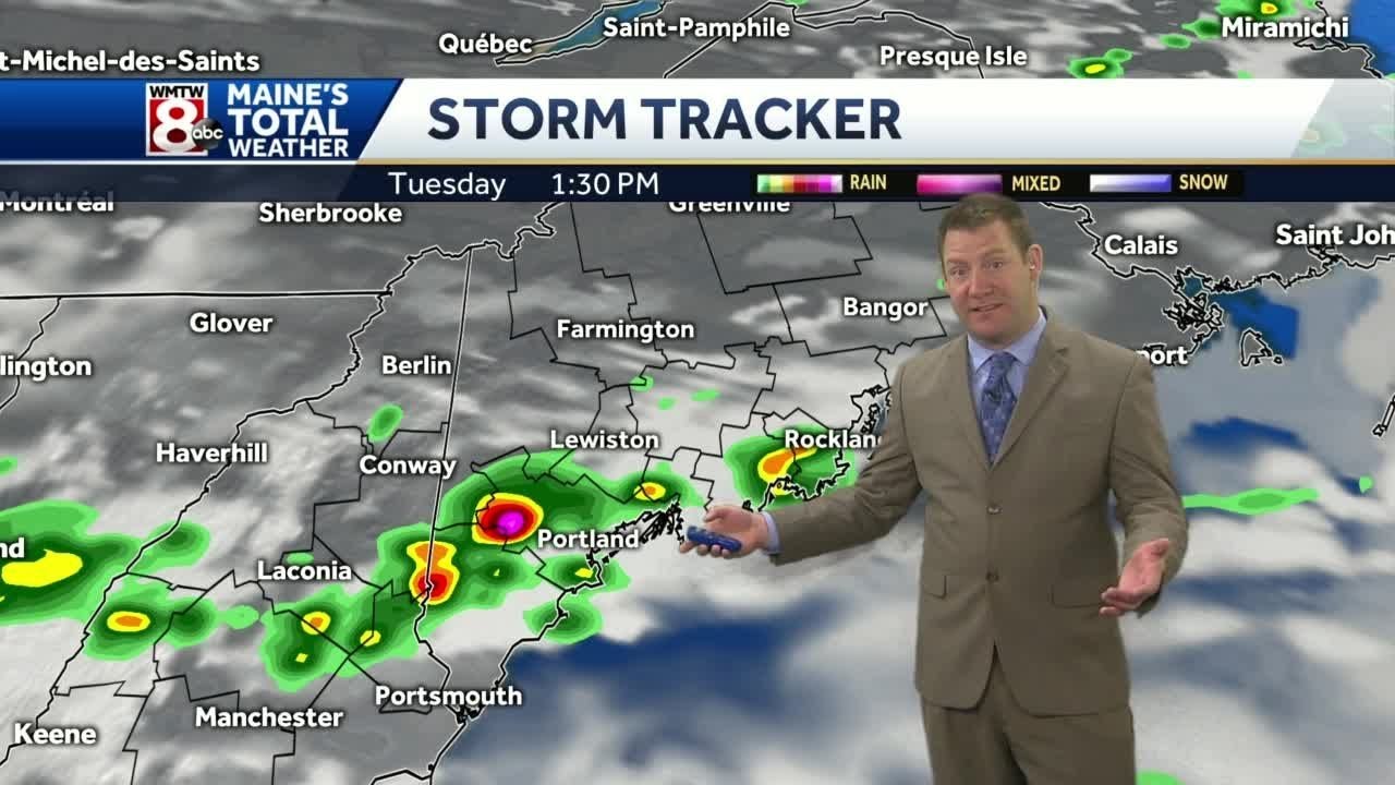 Afternoon showers and a few t-storms - YouTube
