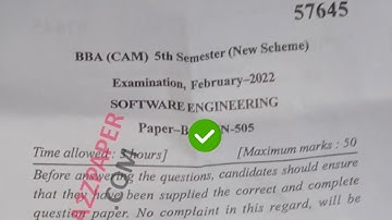 Mdu BBA CAM 5th Sem SE Question Paper 2022