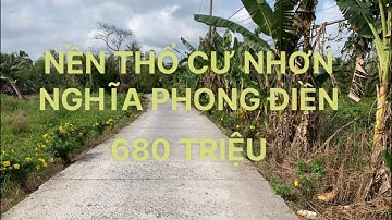 NỀN THỔ CƯ RẠCH SUNG NHƠN NGHĨA PHONG ĐIỀN TP CẦN THƠ