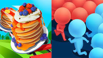 Count Master Run Vs Pancake Run Speedrun All Levels Gameplay 4K 💜🟠