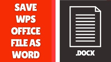 Hoe u een WPS Office-bestand als Word-document kunt opslaan