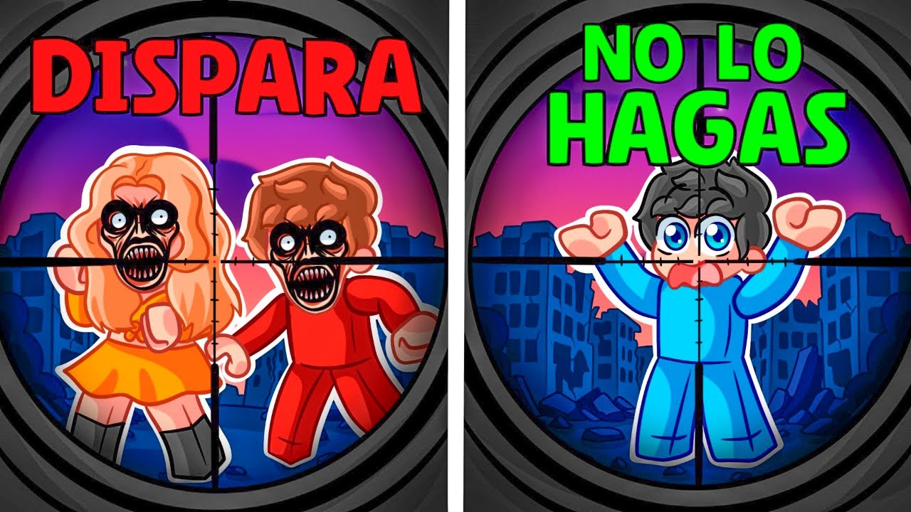 Solo DISPARA a los IMPOSTORES en Roblox! (muy difícil)