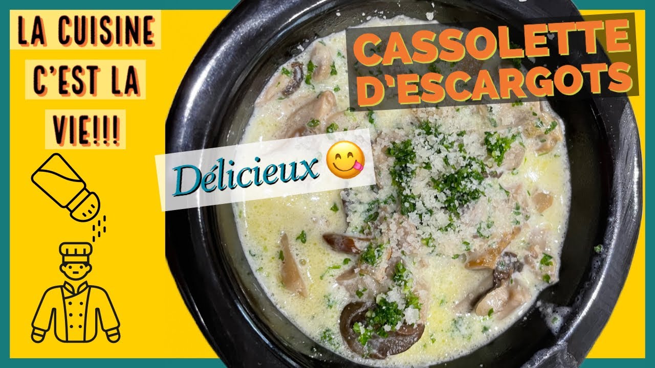 Cassolette d'escargots. Délicieux!!!