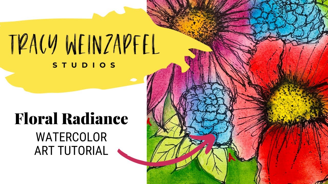 Floral Radiance (Beginner Watercolor Art Tutorial)