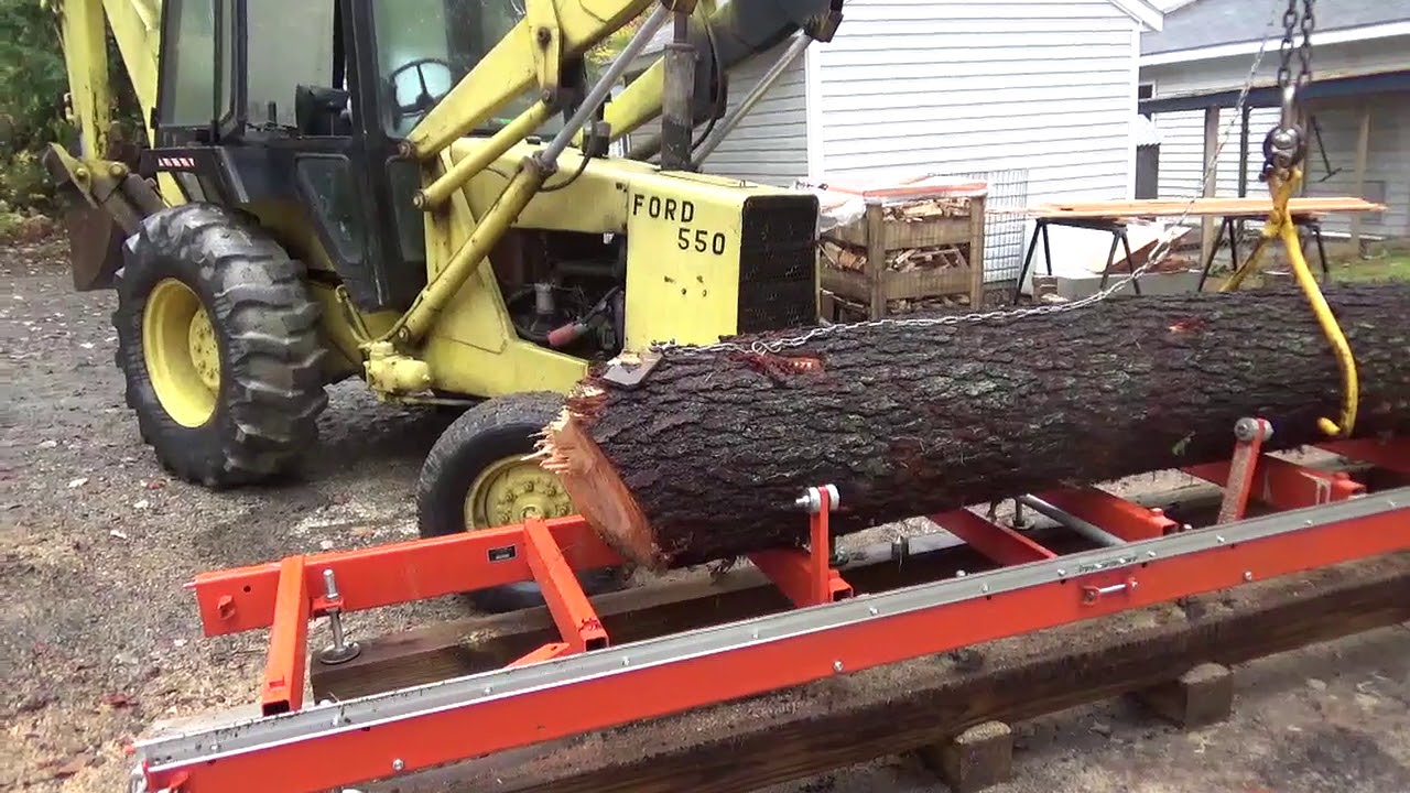 Early Start with the Woodmizer Lt15. How I handle logs by myself. - YouTube