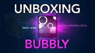 Unboxing Bubbly (New Nitro Mystery Decal) - Rocket League
