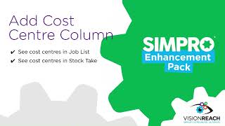 Add Cost Centre Column to Jobs/Stock Takes in Simpro