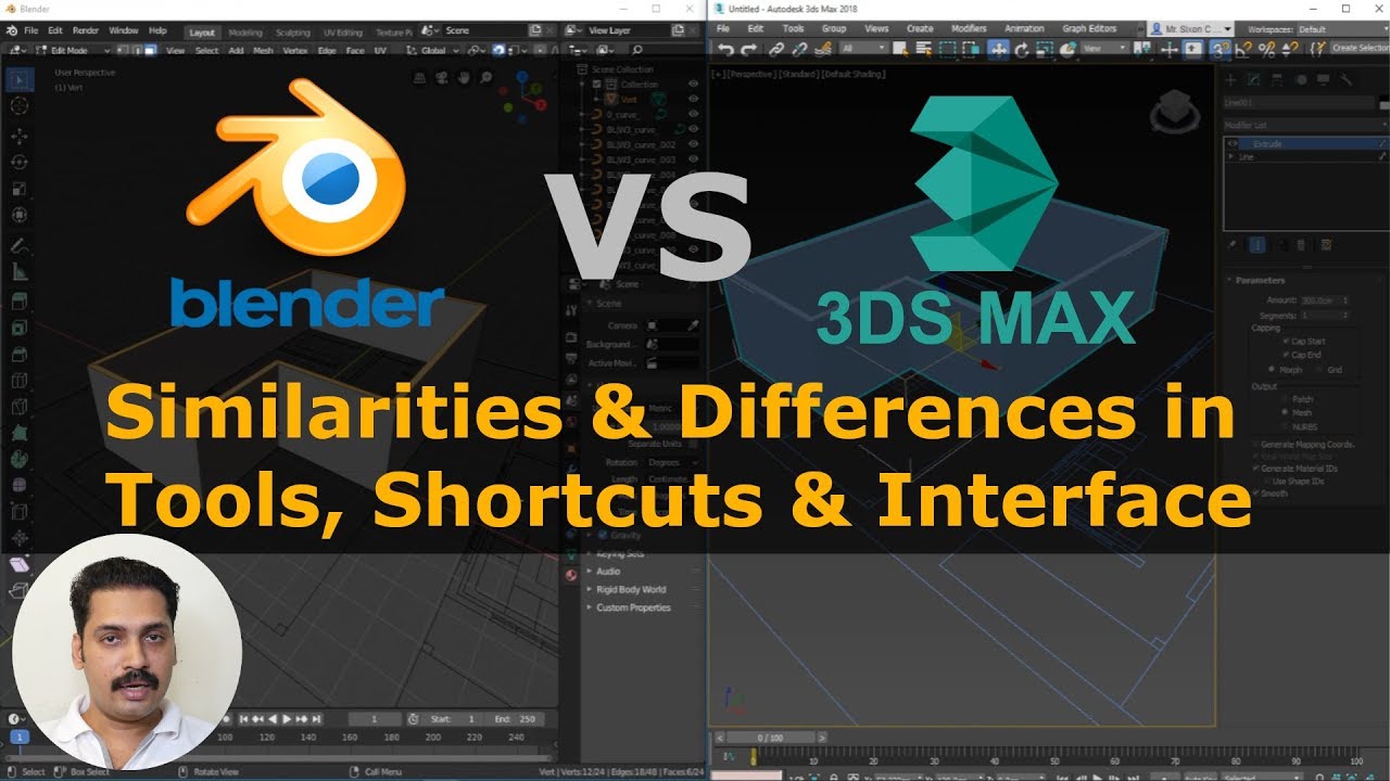 anekdote Hovedkvarter firkant 3ds max VS Blender | Similarities And Differences in Tools | Shortcuts |  Interface - YouTube