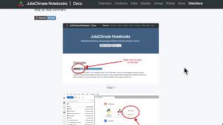 JuliaClimate Notebooks : how to use the notebooks in the cloud or on local computer