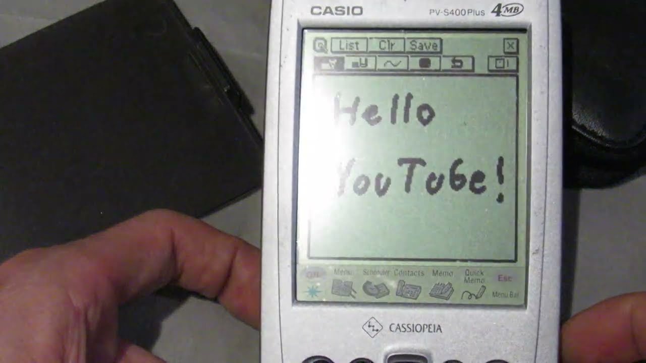 A first look at my flashy Casio PV-S400 Plus Pocket Viewer PDA in