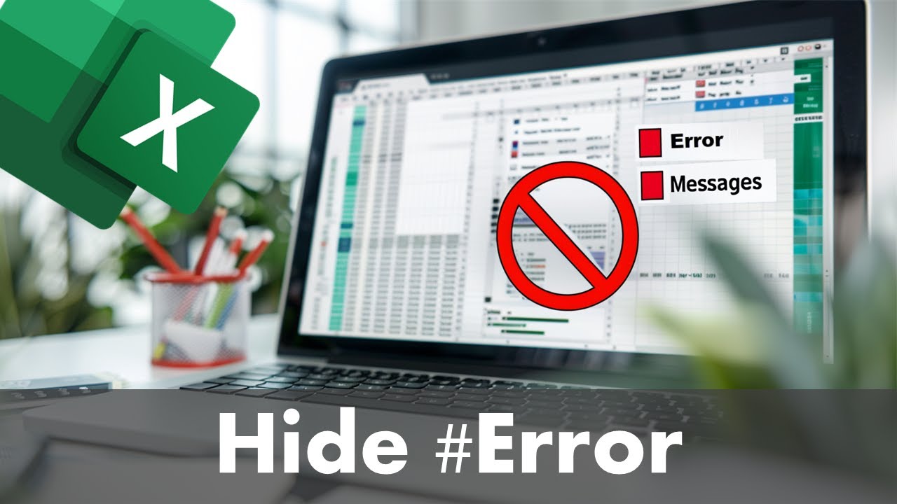 Hide Error Messages In Excel Youtube